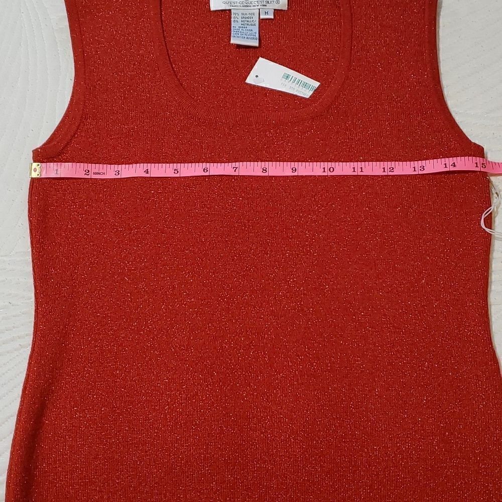 NWT 2 Identical Silk Tank Tops Ladies M - Picture 2 of 12